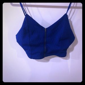 Urban Outfitters Blue Crop Top Tank